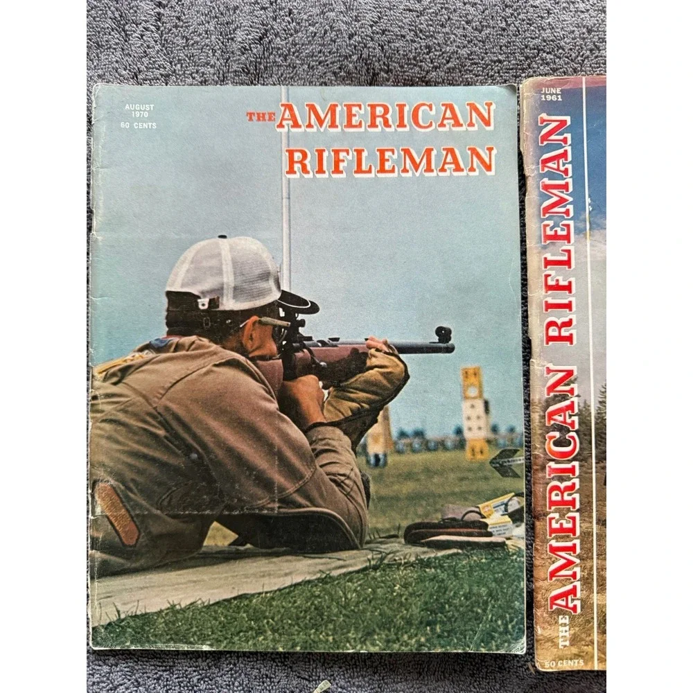 Vintage June 1961/Aug 1970 American Rifleman magazines‎ lot of 2
